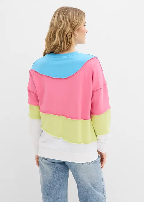 Felpa in misto cotone morbido, bonprix