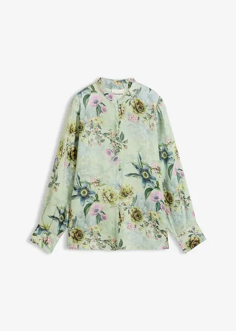 Blusa con volant in rami&egrave; rinfrescante, bonprix