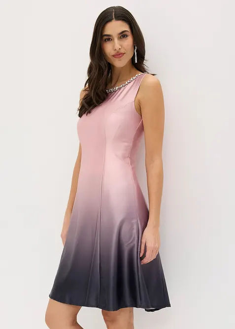 Miniabito in satin lucido, bonprix