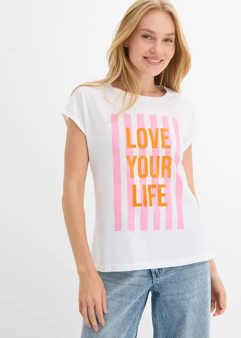 T-shirt in puro cotone biologico, bonprix