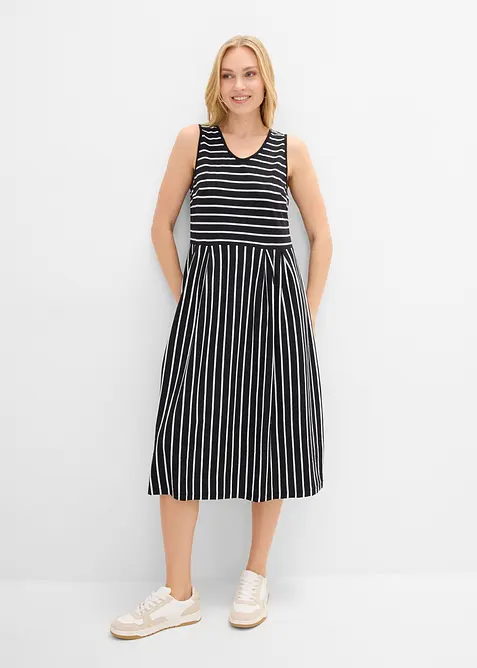 Abito midi in jersey di cotone biologico, bonprix