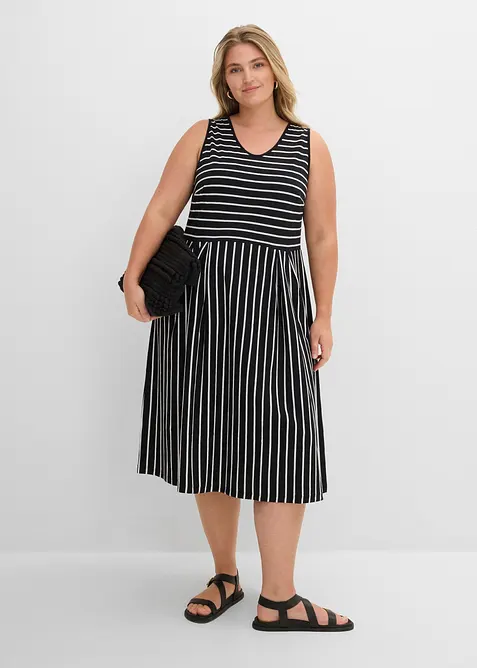 Abito midi in jersey di cotone biologico, bonprix