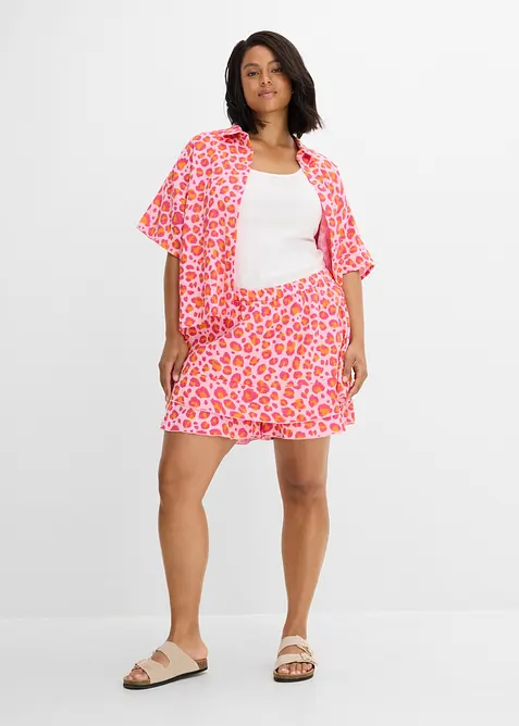 Gonna pantalone in mussola vaporosa, bonprix
