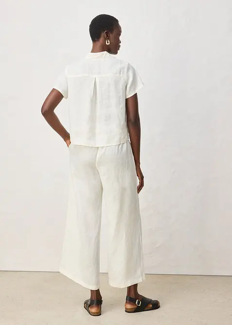 Pantaloni culotte in puro lino, bonprix