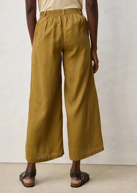 Pantaloni culotte in puro lino, bonprix