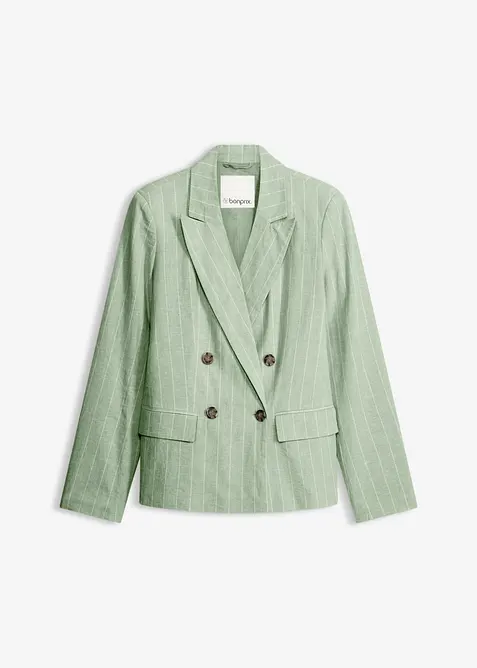 Blazer in misto lino, bonprix