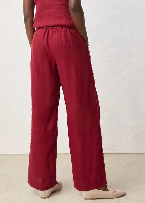 Pantaloni in lino a gamba larga, bonprix