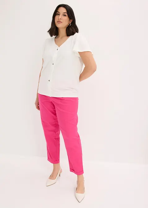 Pantaloni in misto lino, bonprix