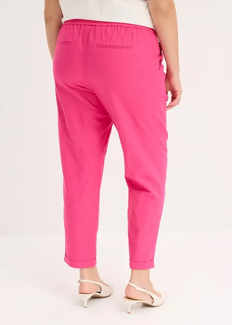 Pantaloni in misto lino, bonprix