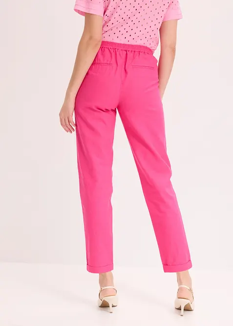 Pantaloni in misto lino, bonprix