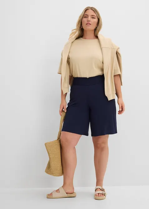 Bermuda in jersey di misto viscosa, bonprix