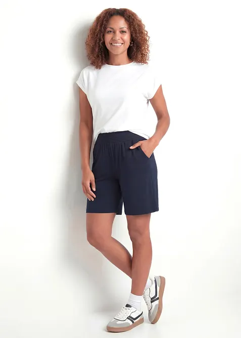 Bermuda in jersey di misto viscosa, bonprix