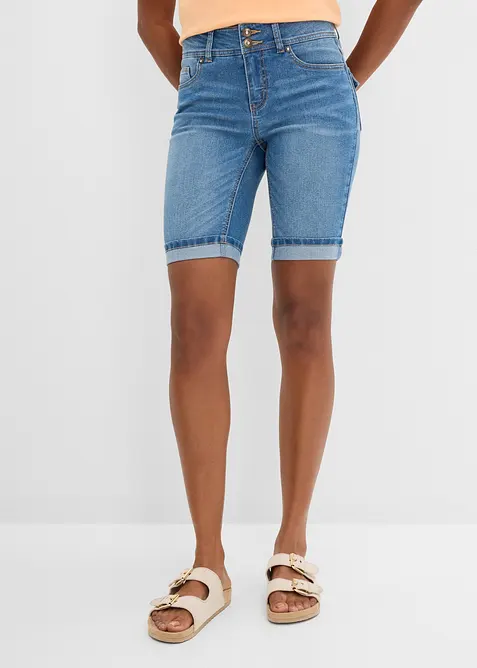 Bermuda di jeans, vita media, bonprix