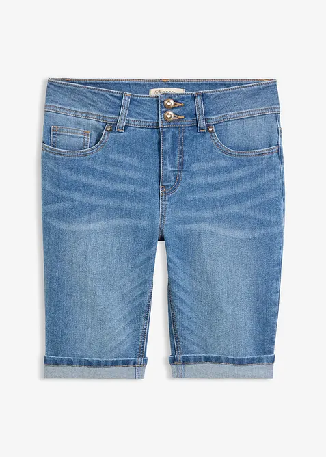 Bermuda di jeans, vita media, bonprix