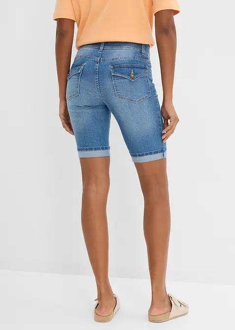Bermuda di jeans, vita media, bonprix