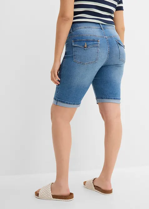 Bermuda di jeans, vita media, bonprix