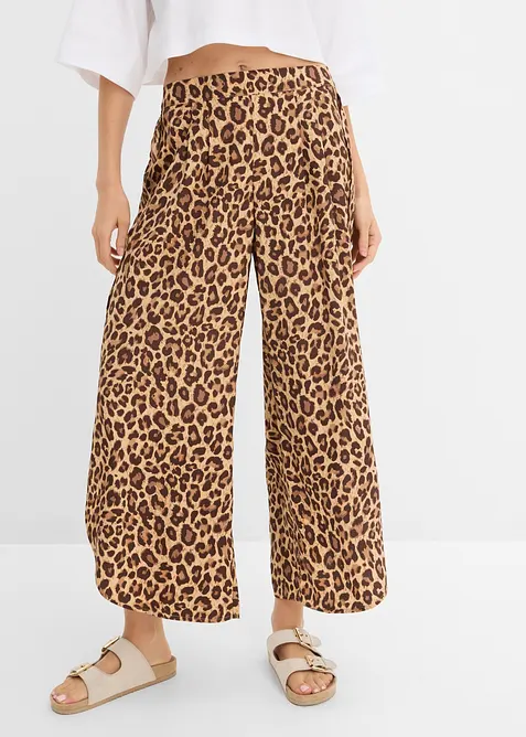 Pantaloni a palazzo con spacchi, bonprix