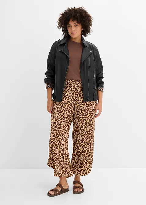 Pantaloni a palazzo con spacchi, bonprix