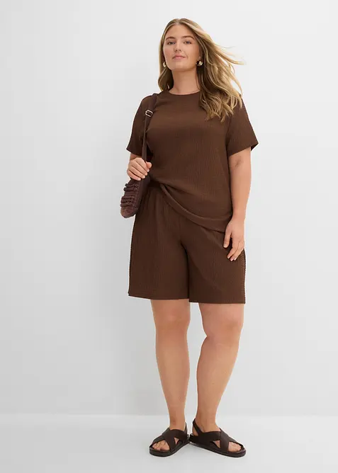 Maglia in cr&ecirc;pe stropicciato, bonprix