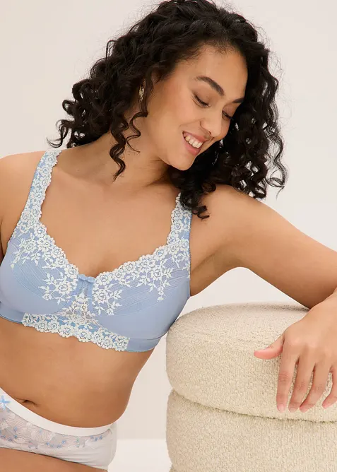 Reggiseno contenitivo senza ferretto con spalline imbottite, bonprix