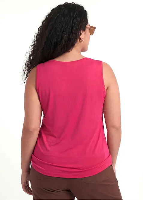 Top in misto cotone biologico elasticizzato (pacco da 2), bonprix