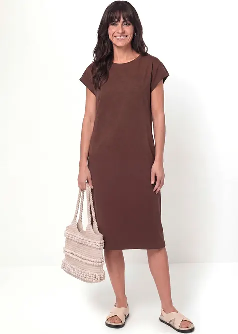 Abito in jersey di cotone biologico pesante, bonprix