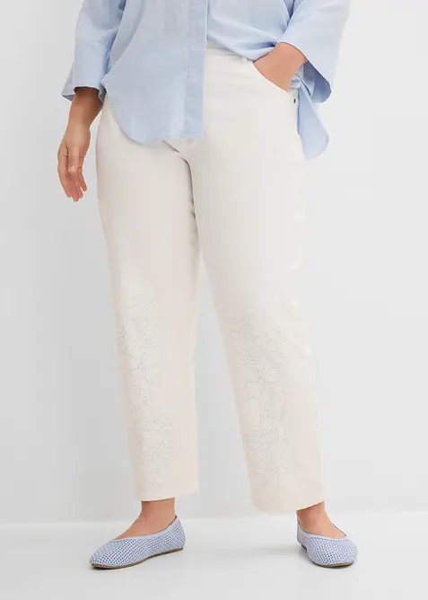 Pantaloni barrel con elastico in vita, bonprix