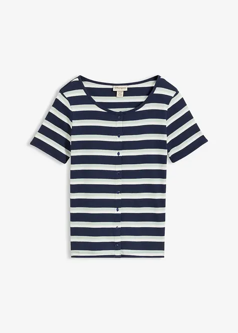 Maglia in cotone biologico a costine, bonprix