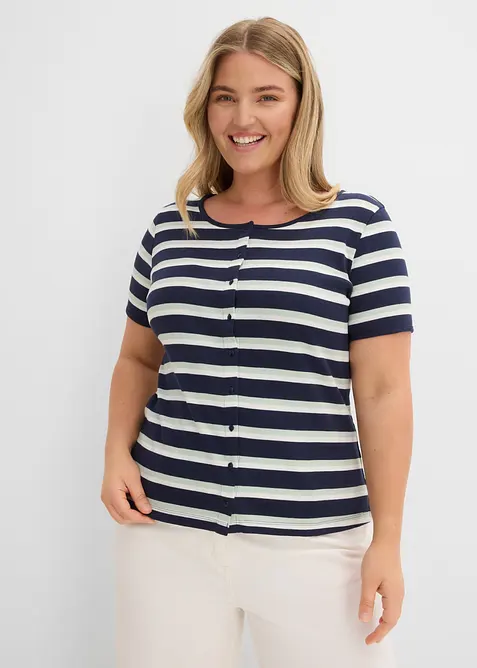 Maglia in cotone biologico a costine, bonprix