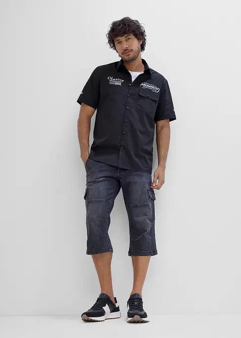 Camicia a maniche corte in puro cotone biologico, bonprix