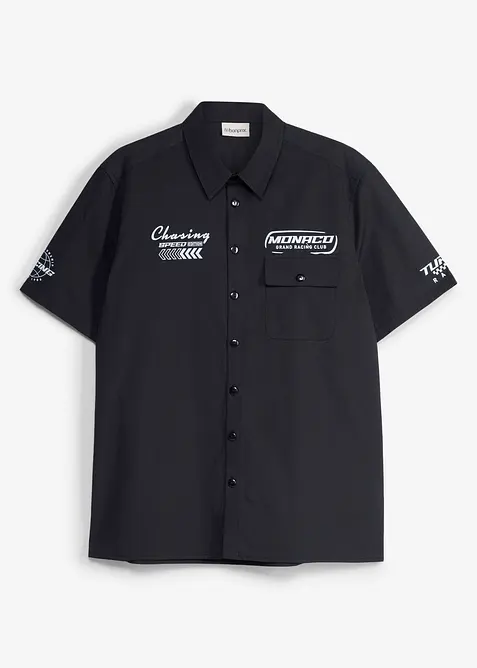 Camicia a maniche corte in puro cotone biologico, bonprix