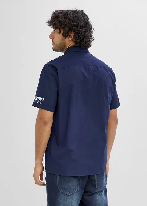 Camicia a maniche corte in puro cotone biologico, bonprix
