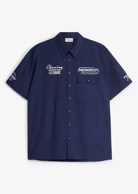 Camicia a maniche corte in puro cotone biologico, bonprix