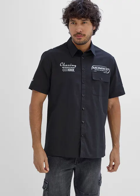 Camicia a maniche corte in puro cotone biologico, bonprix