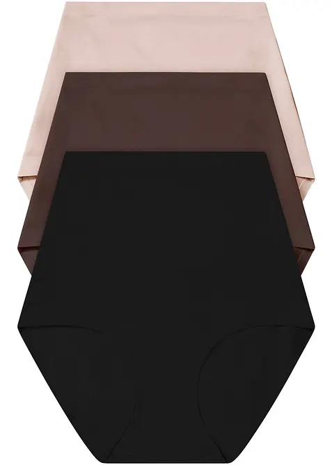 Culotte con effetto modellante medio (pacco da 3), bonprix