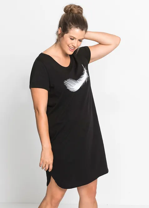 Camicia da notte corta in puro cotone biologico, bonprix