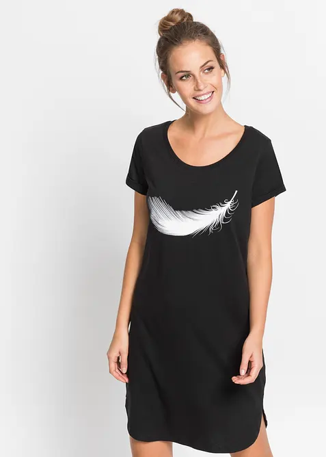 Camicia da notte corta in puro cotone biologico, bonprix