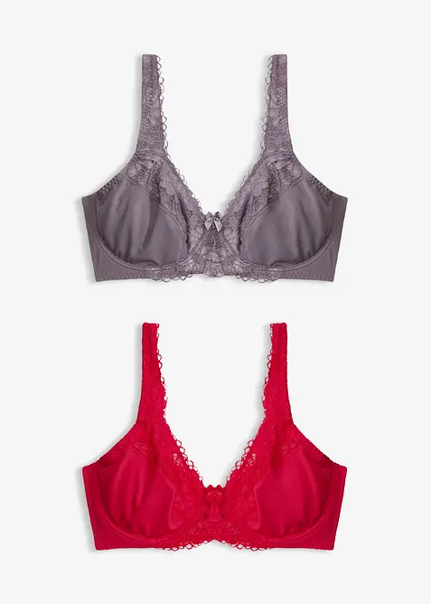 Reggiseno minimizer con spalline imbottite (pacco da 2), bonprix