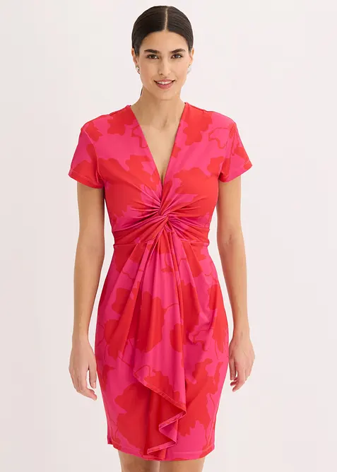 Abito di jersey con effetto attorcigliato, bonprix
