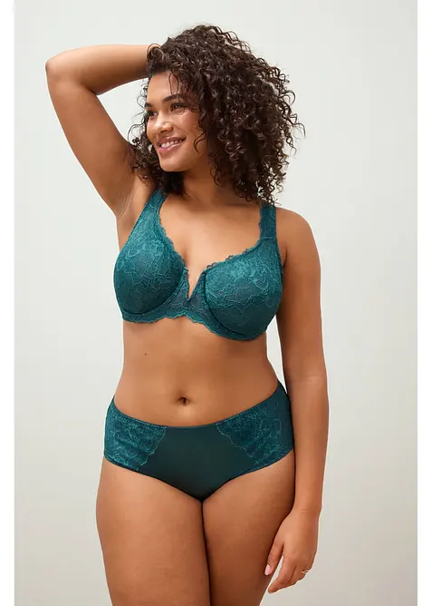 Slip alto con effetto lucido (pacco da 2), bonprix