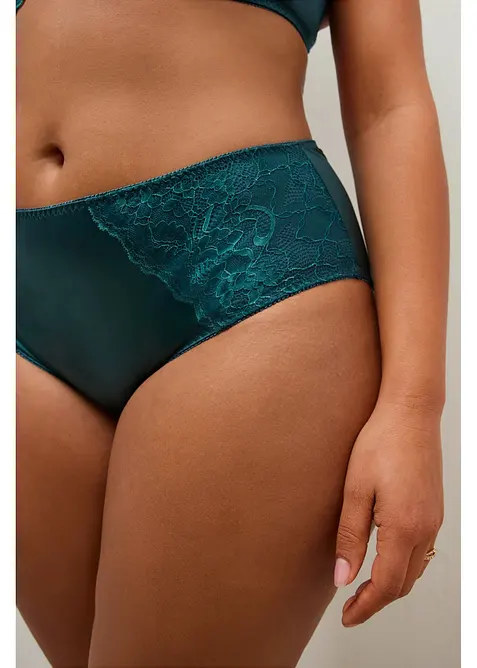 Slip alto con effetto lucido (pacco da 2), bonprix