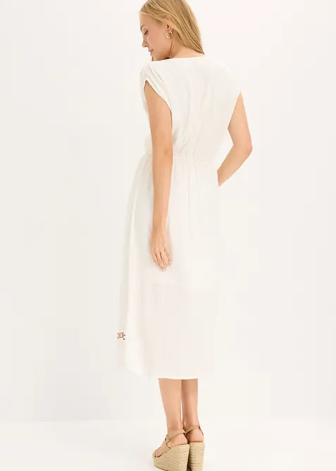 Abito midi boho chic in viscosa fluida, bonprix