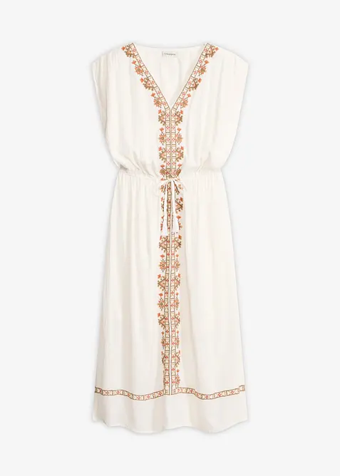 Abito midi boho chic in viscosa fluida, bonprix
