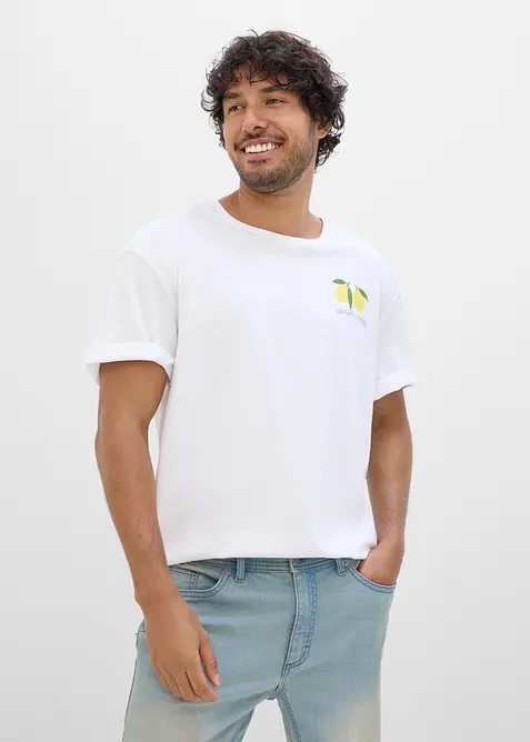T-shirt in puro cotone biologico, loose fit, bonprix