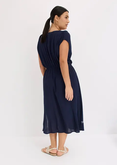 Abito midi boho chic in viscosa fluida, bonprix
