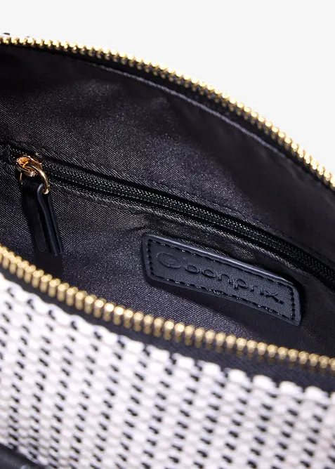 Borsa a tracolla in tessuto con piccolo dettaglio, bonprix