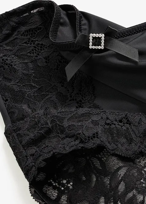 Slip a vita alta con pizzo, bonprix