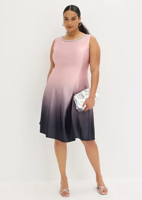 Miniabito in satin lucido, bonprix