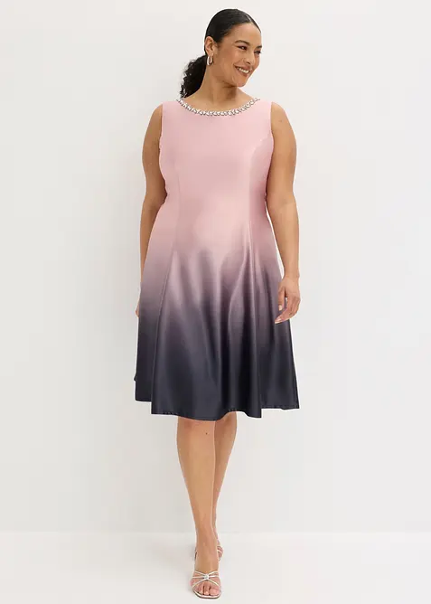 Miniabito in satin lucido, bonprix
