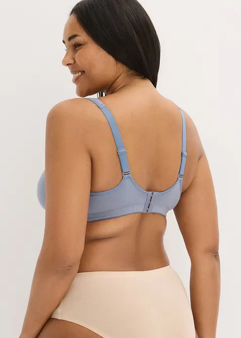 Reggiseno t-shirt senza ferretto con cotone (pacco da 2), bonprix
